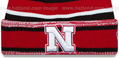 Nebraska NCAA-STADIUM Knit Beanie Hat by New Era - 2nd View