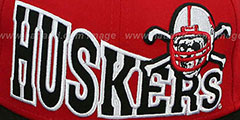 Nebraska STOKED SNAPBACK Red-Black Hat by New Era - 2nd View