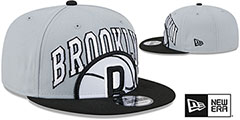 Nets 2023 TIP OFF SNAPBACK Grey-Black Hat by New Era - 2nd View