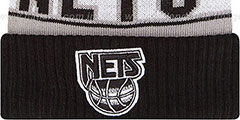 Nets HWC REP-UR-TEAM Knit Beanie Hat by New Era - 2nd View