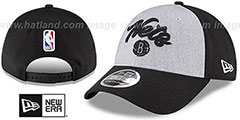 Nets ROPE STITCH DRAFT STRETCH SNAPBACK Grey-Black Hat by New Era - 2nd View