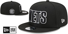 Nets STATEMENT SNAPBACK Black Hat by New Era - 2nd View