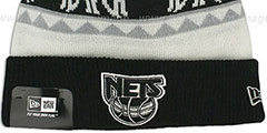 Nets THE-MOOSER Knit Beanie Hat by New Era - 2nd View