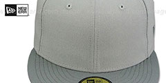 New Era 2T 59FIFTY-BLANK Grey-Grey Fitted Hat - 2nd View