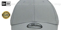 New Era 39THIRTY-BLANK Light Grey Flex Fitted Hat - 2nd View