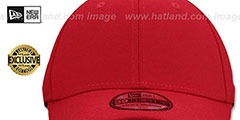 New Era 39THIRTY-BLANK Red Flex Fitted Hat - 2nd View