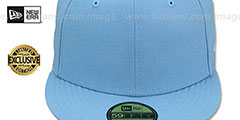 New Era 59FIFTY-BLANK Solid Sky Fitted Hat - 2nd View