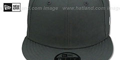 New Era BLANK SNAPBACK Charcoal Grey Adjustable Hat - 2nd View