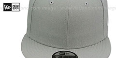 New Era BLANK SNAPBACK Light Grey Adjustable Hat - 2nd View