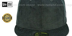 New Era CORDUROY 59FIFTY-BLANK Black Fitted Hat - 2nd View