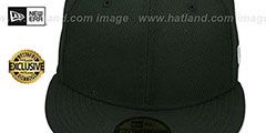 New Era DIAMOND TECH 59FIFTY-BLANK Black Fitted Hat - 2nd View