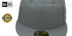 New Era DIAMOND TECH 59FIFTY-BLANK Charcoal Fitted Hat - 2nd View