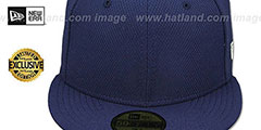 New Era DIAMOND TECH 59FIFTY-BLANK Light Navy Fitted Hat - 2nd View