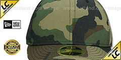 New Era LOW-CROWN 59FIFTY-BLANK Army Camo Fitted Hat - 2nd View