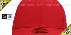 New Era LOW-CROWN 59FIFTY-BLANK Red Fitted Hat - 2nd View