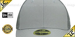 New Era LOW-CROWN MESH-BACK 59FIFTY-BLANK Grey-Grey Fitted Hat - 2nd View