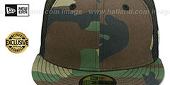 New Era MESH-BACK 59FIFTY-BLANK Army-Black Fitted Hat - 2nd View