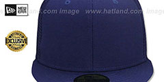 New Era MESH-BACK 59FIFTY-BLANK Navy-Navy Fitted Hat - 2nd View