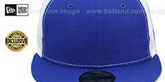 New Era MESH-BACK 59FIFTY-BLANK Royal-White Fitted Hat - 2nd View