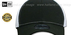 New Era NEO-MESH 39THIRTY-BLANK Black-White Flex Fitted Hat - 2nd View