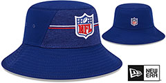 NFL Shield 2023 TRAINING CAMP BUCKET Royal Hat by New Era - 2nd View