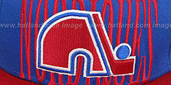 Nordiques STEP-ABOVE SNAPBACK Blue-Red Hat by New Era - 2nd View