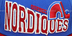 Nordiques STOKED SNAPBACK Blue-Red Hat by New Era - 2nd View