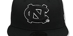 North Carolina TEAM-BASIC TRUCKER Black-White Fitted Hat by New Era - 2nd View