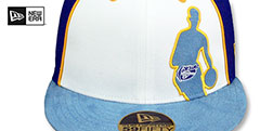 Nuggets NBA SILHOUETTE PINWHEEL White-Royal-Sky Fitted Hat by New Era - 2nd View