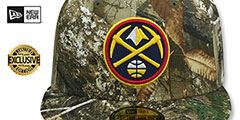 Nuggets NBA TEAM-BASIC Realtree Camo Fitted Hat by New Era - 2nd View