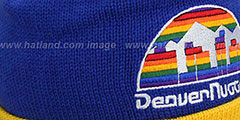 Nuggets XL-LOGO BEANIE Royal by Mitchell and Ness - 2nd View