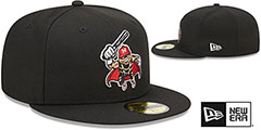 Nuts MILB MARVEL DEFENDERS Black Fitted Hat by New Era - 2nd View