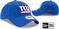 NY Giants CORE-CLASSIC STRAPBACK Royal Hat by New Era - 2nd View