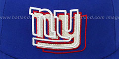 NY Giants ILLUSION Royal Fitted Hat by New Era - 2nd View