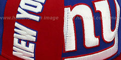 NY Giants NE-NC DOUBLE COVERAGE SNAPBACK Hat by New Era - 2nd View