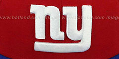 NY Giants NFL 2T-TEAM-BASIC Red-Royal Fitted Hat by New Era - 2nd View