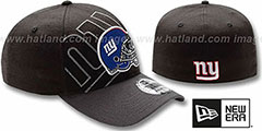 NY Giants NFL BLACK-CLASSIC FLEX Hat by New Era - 2nd View