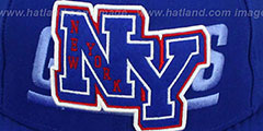 NY Giants NFL FELTN Royal Fitted Hat by New Era - 2nd View