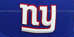 NY Giants NFL JERSEY-STRIPE Royal Fitted Hat by New Era - 2nd View