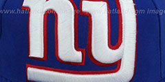 NY Giants NFL MIGHTY-XL Royal Fitted Hat by New Era - 2nd View