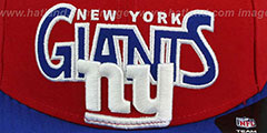 NY Giants PROFILIN Red-Royal Fitted Hat by New Era - 2nd View