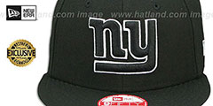 NY Giants TEAM-BASIC SNAPBACK Black-White Hat by New Era - 2nd View