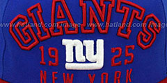 NY Giants WORD-KNOCK Royal-Red Fitted Hat by New Era - 2nd View