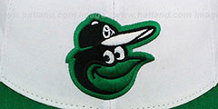 Orioles 2T-FASHION White-Green Fitted Hat by New Era - 2nd View