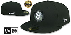 Orioles ALTERNATE CITY CONNECT Black Fitted Hat by New Era - 2nd View