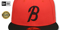 Orioles ALTERNATE CITY CONNECT Orange-Black Fitted Hat by New Era - 2nd View