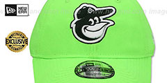 Orioles BEACHIN STRAPBACK Neon Green Hat by New Era - 2nd View