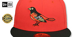 Orioles COOPERPACK Orange-Black Fitted Hat by New Era - 2nd View