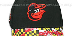 Orioles MARYLAND FLAG FLEX Black-Flag Hat by New Era - 2nd View