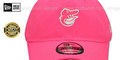 Orioles MINI BEACHIN STRAPBACK Neon Pink Hat by New Era - 2nd View